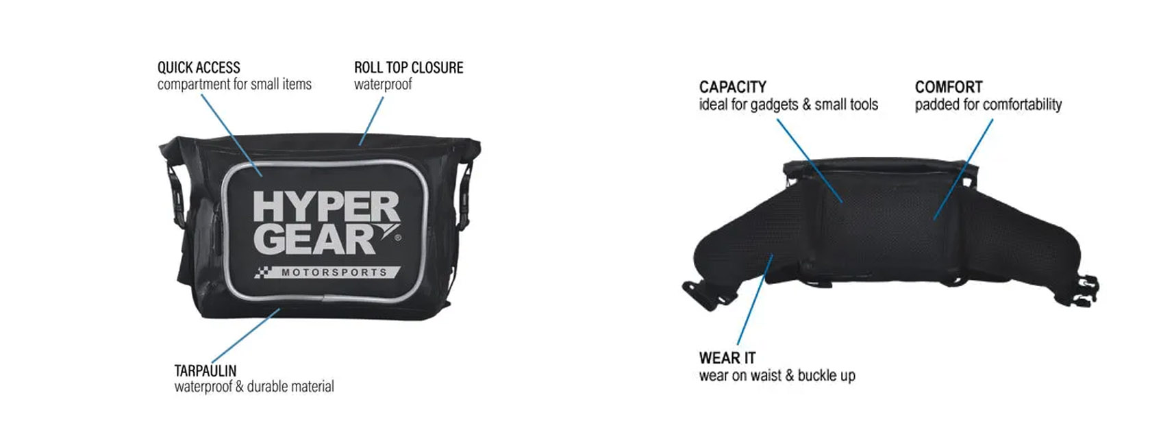 HyPERGEAR Pouch Motorsports Medium HyPERGEAR Pouch Motorsports Medium