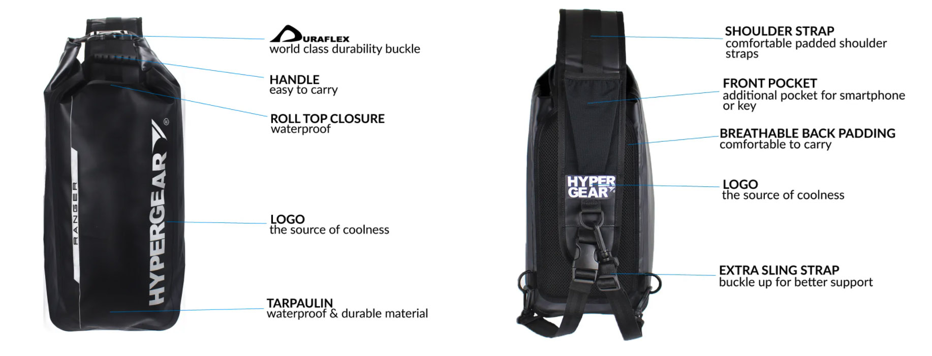 HYPERGEAR Sling Pac Ranger 15L HYPERGEAR Sling Pac Ranger 15L