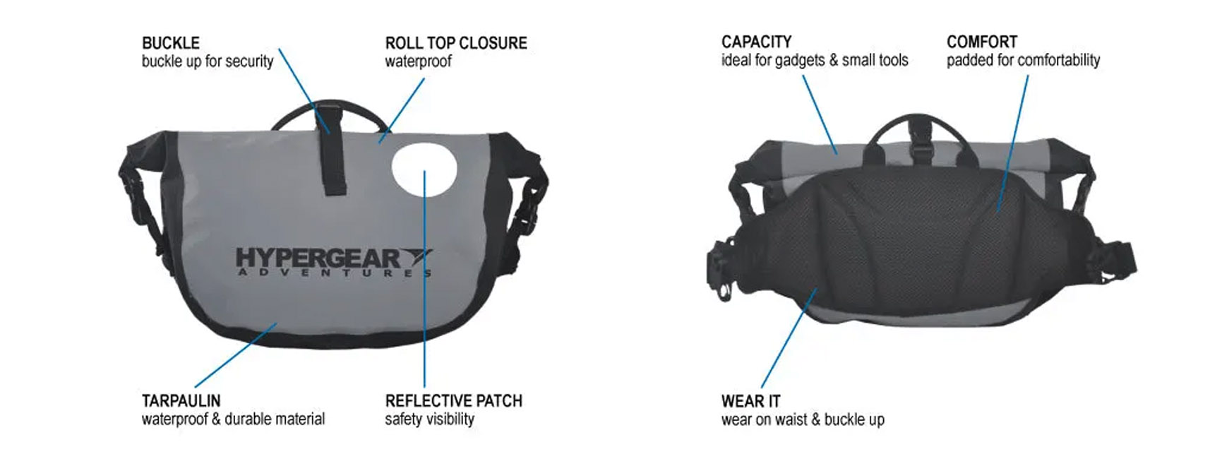 HYPERGEAR Waist Pouch Large v1 HYPERGEAR Waist Pouch Large v1