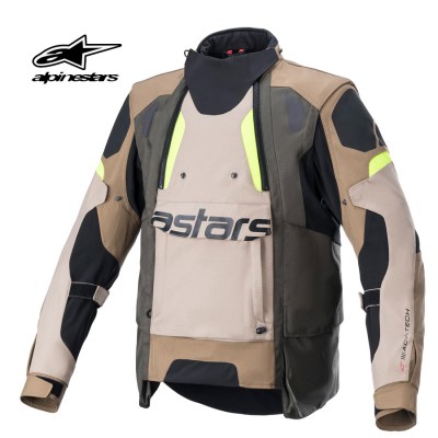 ALPINESTARS Halo Drystar Jacket (Khaki Sand Yellow Fluorescent)